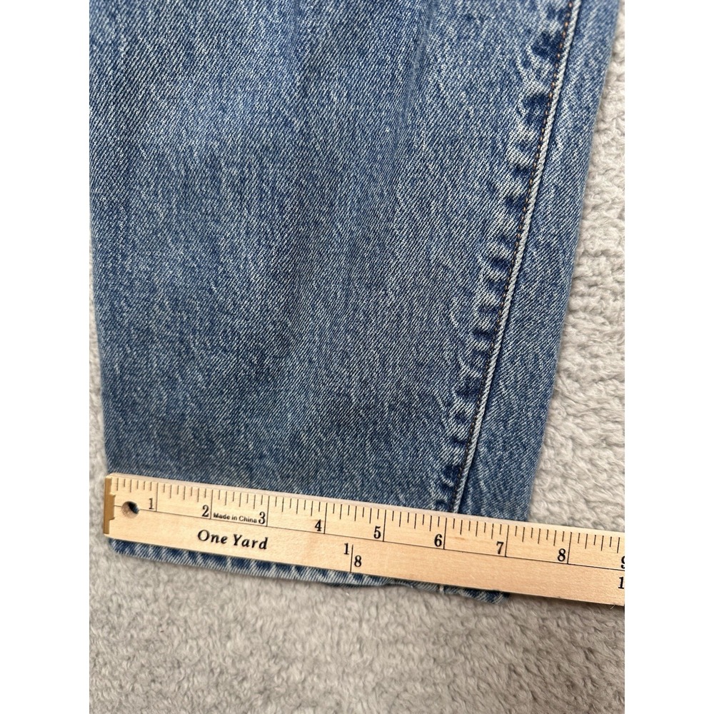 Levi's PREMIUM Wedgie Straight Jeans High Rise BIG E Cotton Distressed‎ 30x28 - Picture 11 of 16